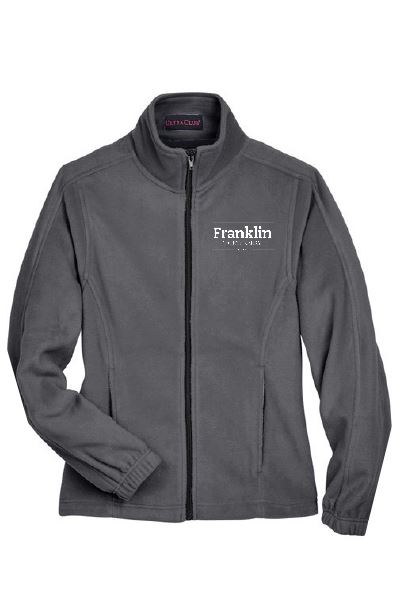 Grey Fleece White Logo