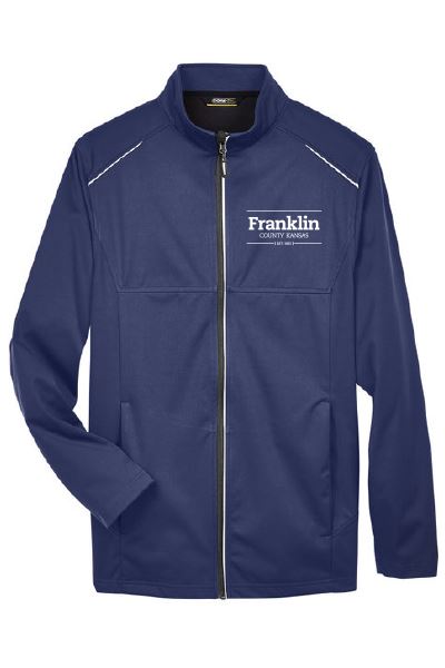 Navy Jacket White Logo